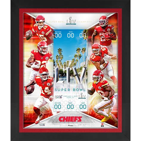 Kansas City Chiefs Framed 23" x 27" Super Bowl LIV Champions Floating ...