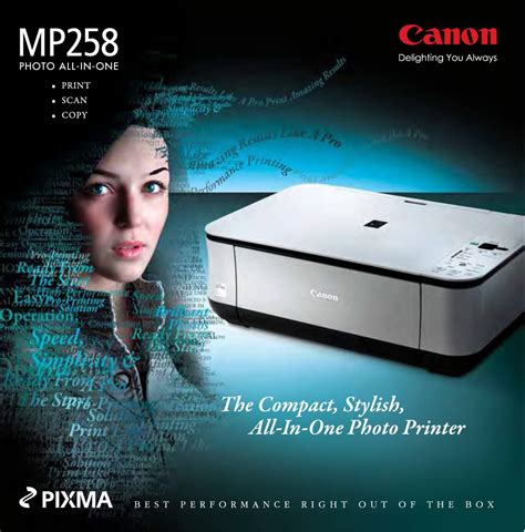 Free Drivers Download Canon Pixma Mp258 Printer