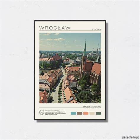 Wroc Aw Plakat W Stylu Retro Pakamera Pl