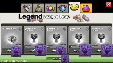 Legend League Shop More Info In Comments Ideas Rclashofclans