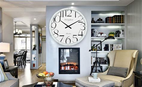 Amazon Westzytturm 30 Inch Wall Clock White Large Decorative