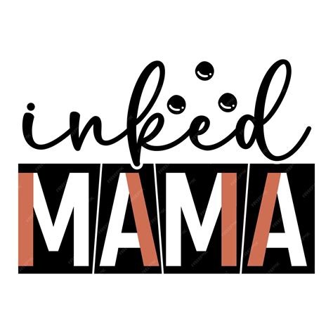 Premium Vector Inked Mama Svg