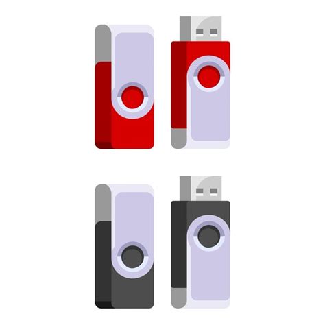 Ilustraci N Vectorial De Una Unidad Flash Usb Abierta Y Lista Para Su