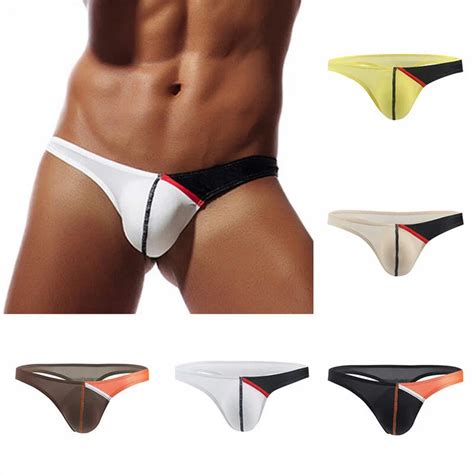 SEXY HERREN UNTERHOSE Slip G String Tanga Bikini Jockstrap Nahtlos Unterwäsch EUR