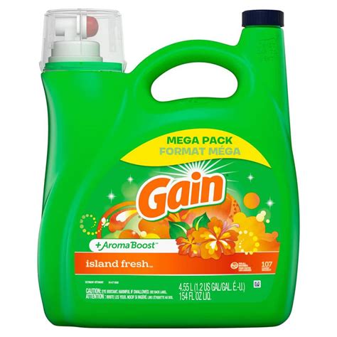 Gain Plus Aroma Boost 154 Fl Oz Island Fresh Scent Mega Liquid