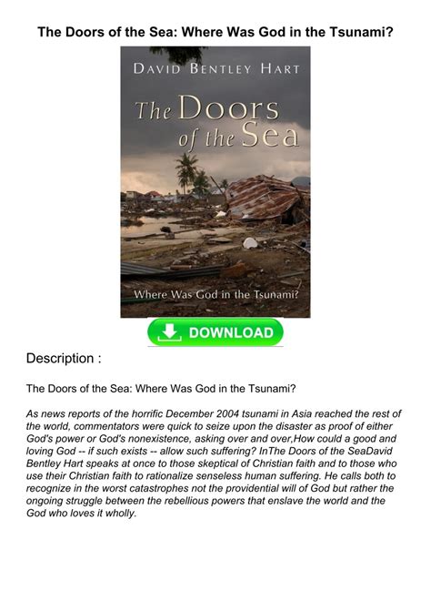 [PDF READ ONLINE] The Doors of the Sea: Where Was God in the Tsunami?