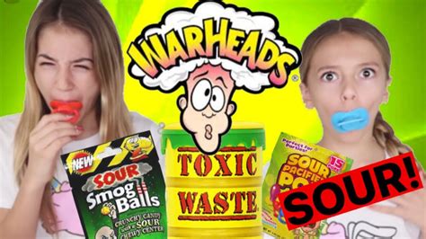 EXTREME SOUR CANDY CHALLENGE!!! Warheads & Toxic Waste