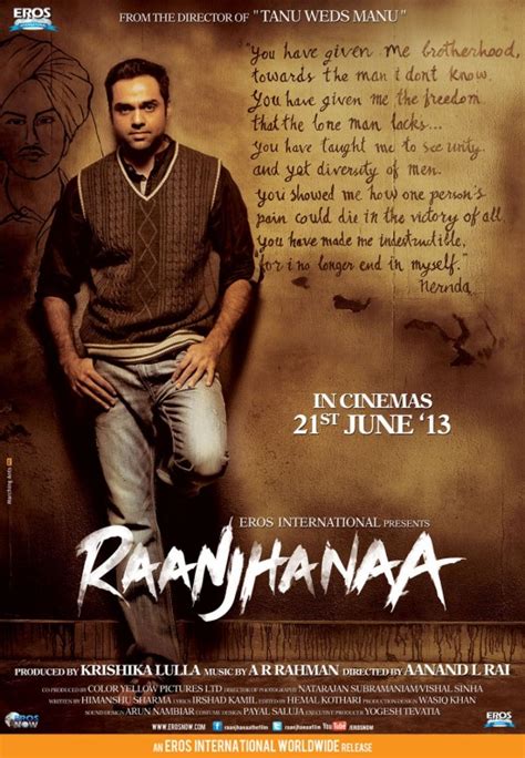 Raanjhanaa Movie Poster (#1 of 4) - IMP Awards