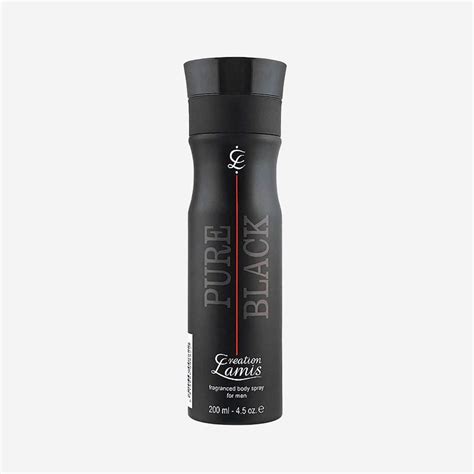 Creation Lamis Pure Black Body Spray 200 Ml Men Gaby Trade International