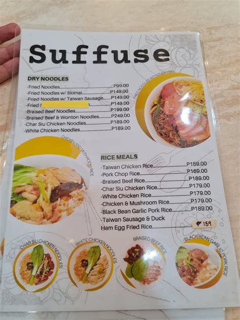 Menu At Suffuse Grace Park West Caloocan City Restaurant Caloocan