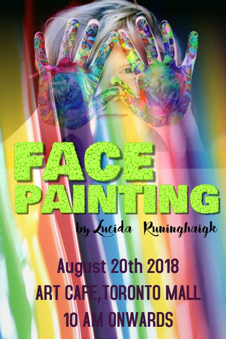 FACE PAINTING POSTER 01 Template | PosterMyWall