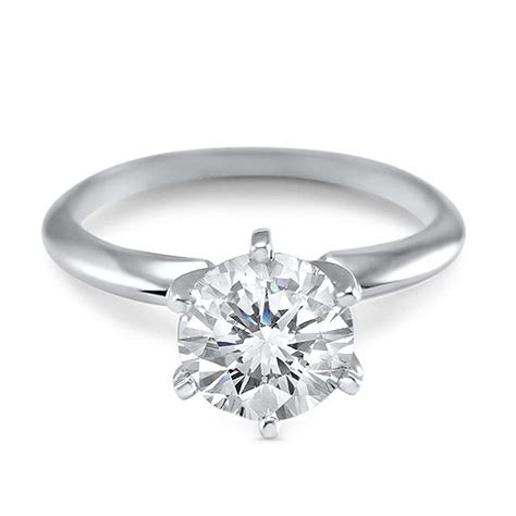 Amazon 1 Carat 6 5mm Round Forever ONE Moissanite Solitaire