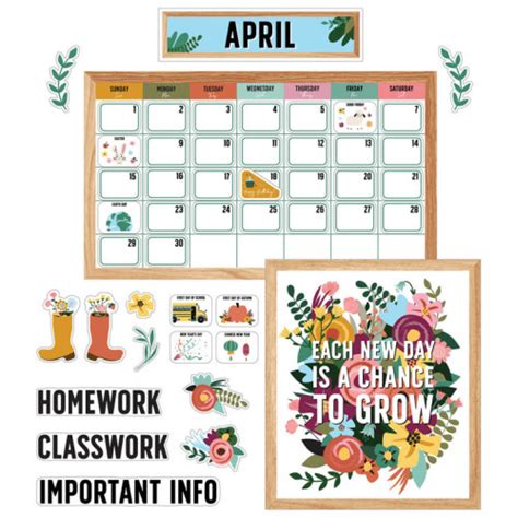 Grow Together Calendar Bulletin Board Sets Carson Dellosa Education