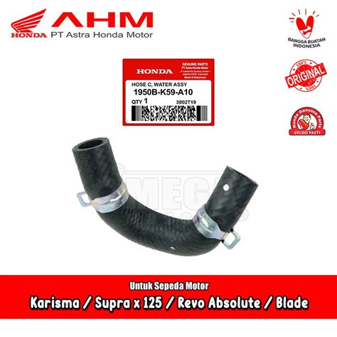 Jual 1950B K59 A10 Hose C Water Assy Selang Radiator Bawah Honda Vario