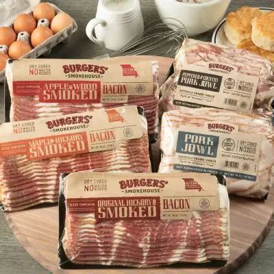 Bacon And Pork Jowl Sampler Buy Now Burgers Smokehouse