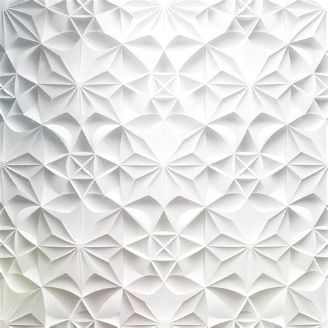 Premium Photo | A white wall with a geometric pattern that says