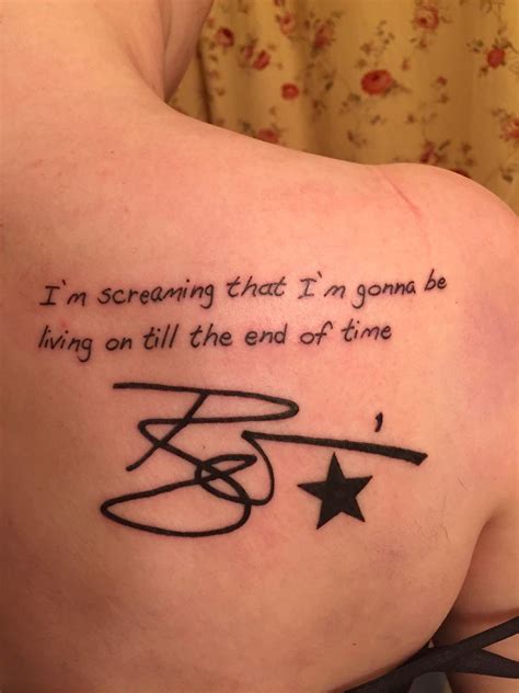 My Fifth Tattoo In Honor Of David Bowie RIP Nerdy Tattoos Music