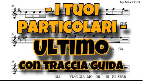 Ultimo I Tuoi Particolari Traccia Guida Sax Alto YouTube