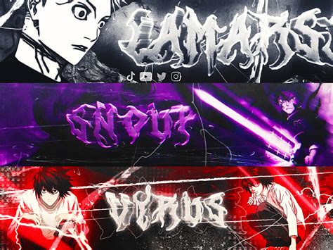 Anime Banners Headers Portfolio 2023 Vol 1 By Gstaik Designs On Dribbble