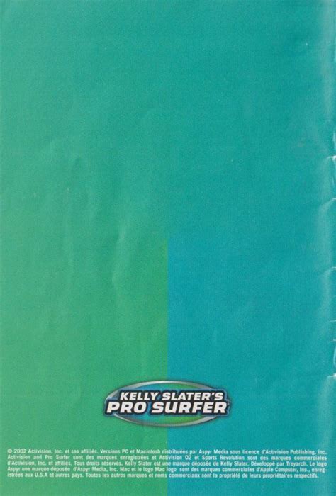 Kelly Slater S Pro Surfer Cover Or Packaging Material MobyGames