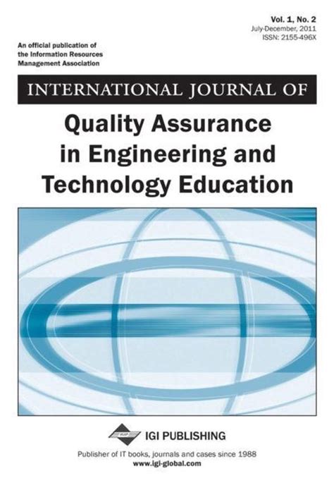 International Journal Of Quality Assurance In Engineering And Technology Education Bol