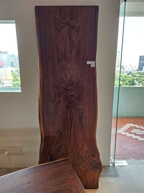 America Black Walnut 240cm x 78-78-81cm — Herman Furniture | Singapore Solid Wood Slabs Specialist