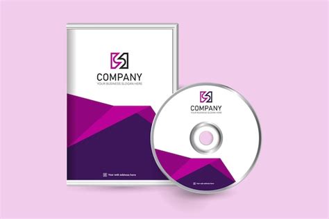 Premium Vector | Creative modern dvd case and disc label template