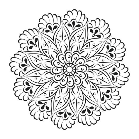 Mandala Art Design In Circle Simple Mandala Design Floral Mandala Art