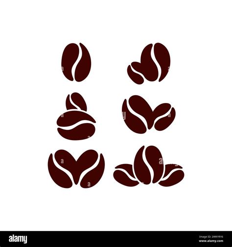 coffee beans logo design. Coffee Set Icon Stock Vector Image & Art - Alamy