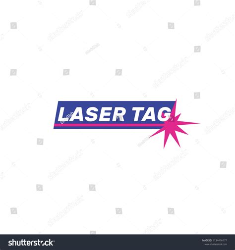 Laser Logo Pink Beam Flash Zap Stock Vector (Royalty Free) 1134416177