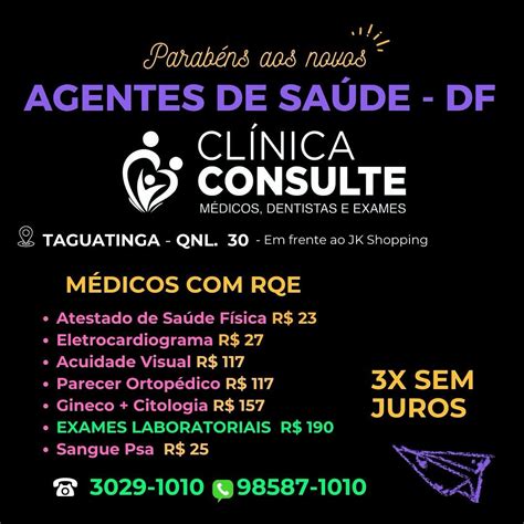 Clínica Consulte Taguatinga Médicos Dentistas E Exames - Clínica Consulte (@consulteclinica) • Instagram photos and videos