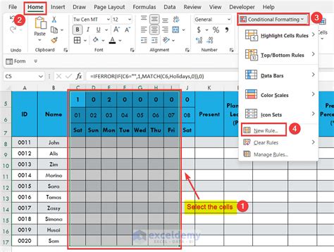 How To Track Attendance In Excel With Detailed Steps Exceldemy