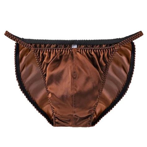 Mens Sexy Silk Satin Panties Male Gay Pouch Tanga Briefs Thong Bikini Underwear Ebay