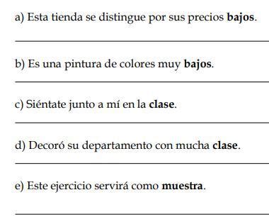 Escribe El Significado De Las Palabras Destacadas Ten En Cuenta El