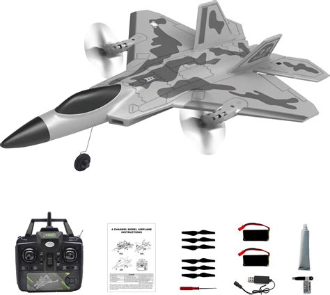 Leopmase Rc Plane Channel Remote Control Airplane Fighter With