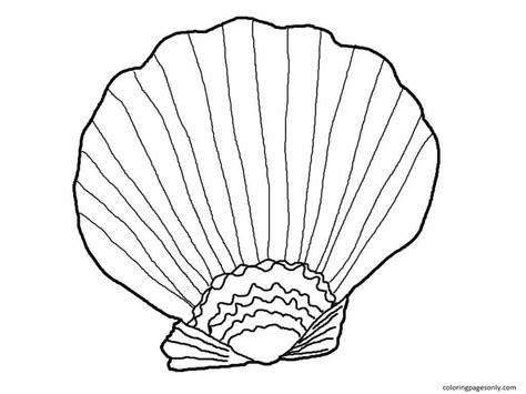 Clam Coloring Pages Printable For Free Download