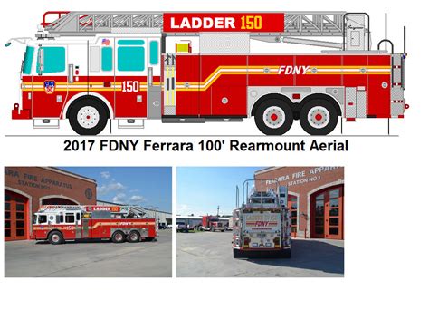 Fdny New 2017 Ferrara 100 Rearmount Aerial Ladder By Geistcode On