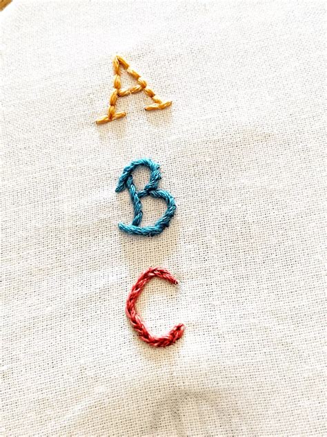 A beginner tutorial for hand embroidery letters – Artofit