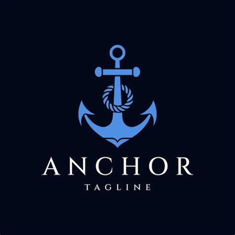 Premium Vector Anchor Logo Design Vector Illustration