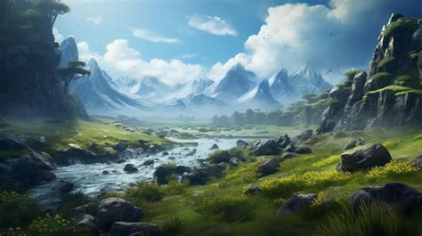 Premium AI Image | action game background