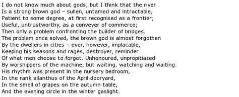 T. S. Eliot Poems > My poetic side