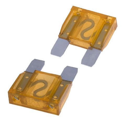 Предохранитель автомобильный maxi 40A (оранжевый Plug type fuse 29.2x34 ...