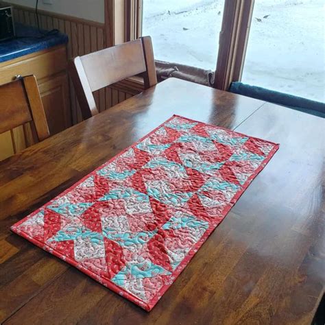 Hidden Wells Table Runner Quilted Table Runners Patterns Table