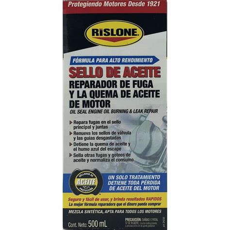 Rislone Sello De Aceite Reparador De Fuga Y La Quema De Aceite Del