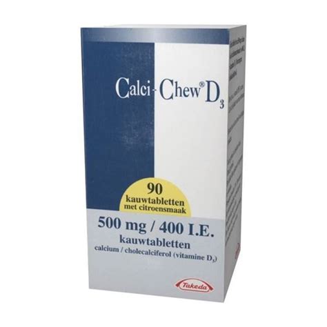 Calci Chew D Mg Ie Tb Vitamine D Medicijnen Nl