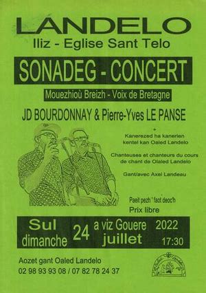 Concert Landeleau Le Juillet Tamm Kreiz