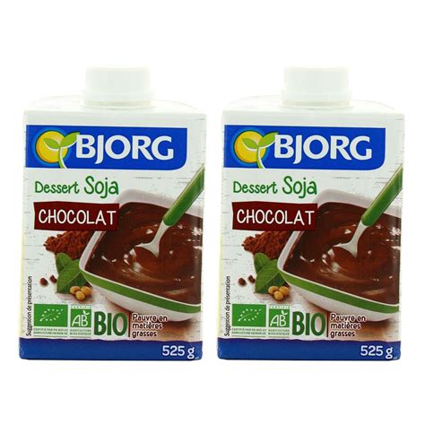 Achat Promotion Bjorg Soja crème dessert au chocolat bio Lot de 2x556g