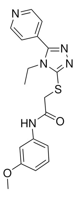 2 4 ETHYL 5 4 PYRIDINYL 4H 1 2 4 TRIAZOL 3 YL SULFANYL N 3