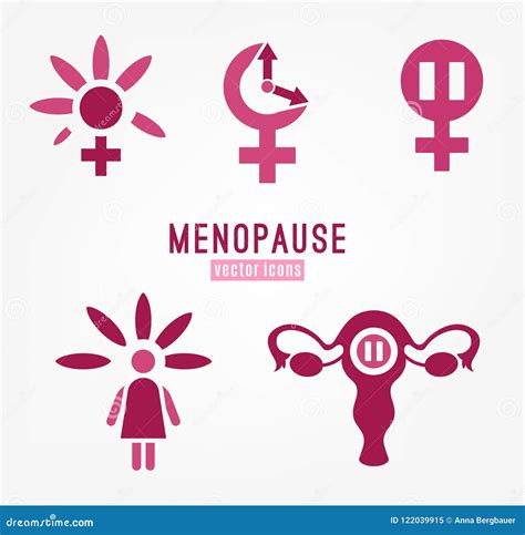 Icono Del Vector De La Menopausia Ilustraci N Del Vector Ilustraci N