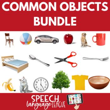 Common Objects Bundle For Speech Language Therapy By Speech Language